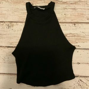Zara Trafaluc High Neck Cropped Tank Top‎ - Small